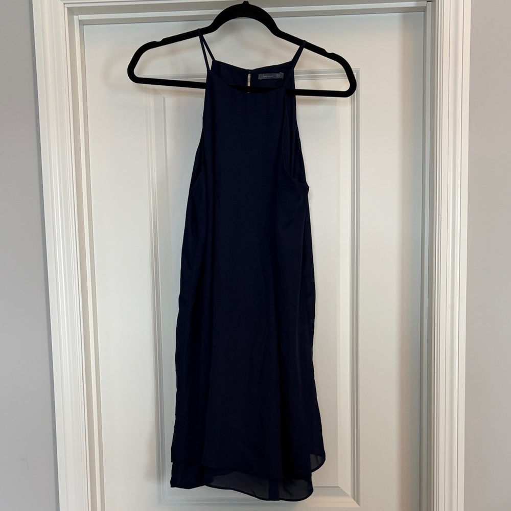 Soprano Navy Blue Mini Dress